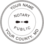 Maryland notary public seal